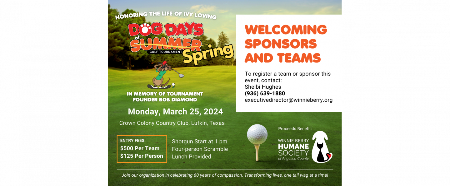 Welcoming Sponsors and Teams to Dog Days of Spring!